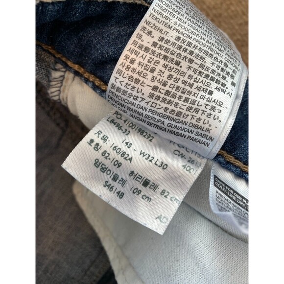 Levis 529 Curvy Bootcut Jeans Womens 32x30 Flap Pocket Stretch Flare Blue Denim - Picture 7 of 7